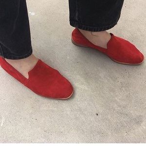 Genuine Leather Suede Morroccan Glove Flats